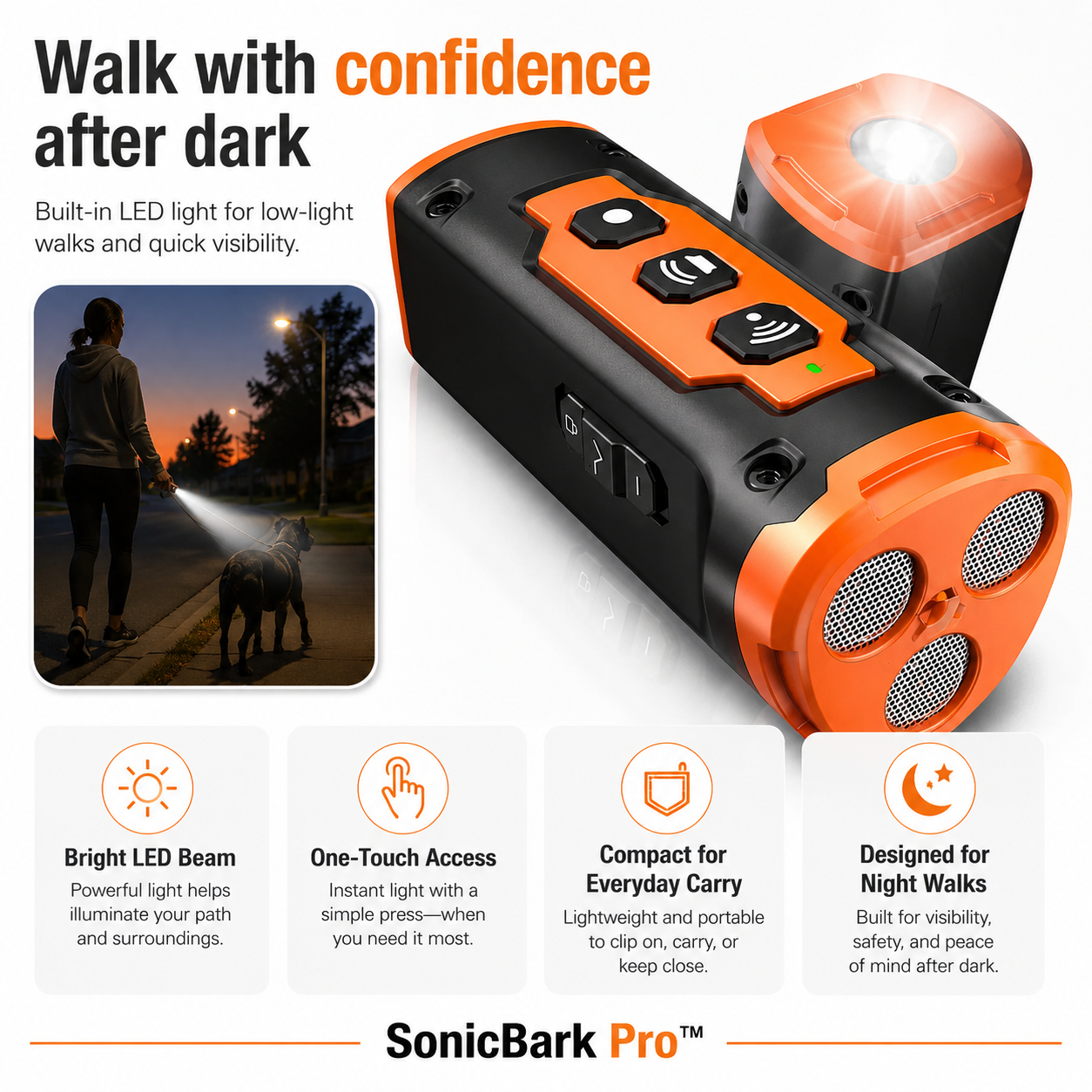 SonicBark Pro™  Ultrasonic Bark Control Trainer